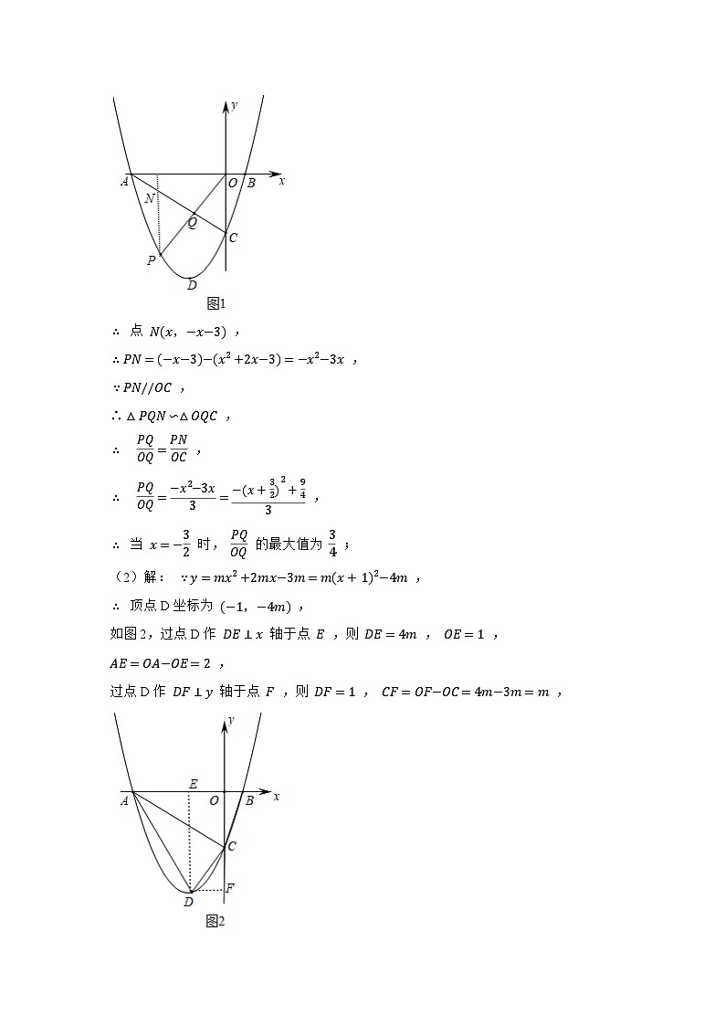 2024年中考数学压轴题之二次函数相似三角形存在性问题（二）（解析）第2页