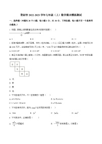 河南省郑州市登封市2022-2023学年七年级上学期期末模拟测试数学试卷(含解析)