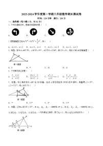 吉林省四平市梨树县2023-2024学年八年级上学期期末数学试题