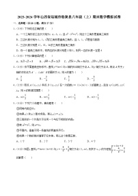 山西省运城市临猗县2023—2024学年上学期八年级期末数学模拟试卷