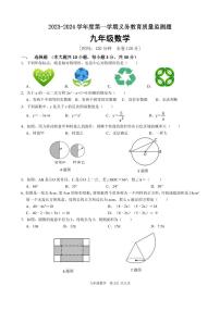 广东省江门市江海区2023-2024学年九年级上学期数学期末测试卷