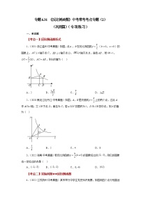 北师大版九年级数学上册基础知识专项讲练 专题6.31 《反比例函数》中考常考考点专题（2）（巩固篇）（专项练习）