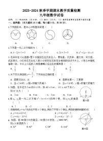 广东省惠州市博罗县2023-2024学年九年级上学期期末考试数学试题