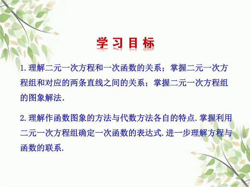 鲁教版七年级数学下册7.4二元一次方程与一次函数教学课件02