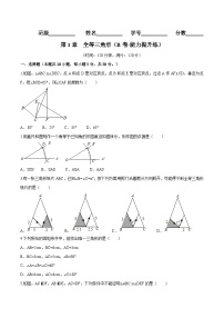 初中数学苏科版八年级上册1.2 全等三角形单元测试课后练习题