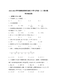 2023-2024学年湖南省株洲市渌江中学七年级（上）学期期末数学试题（含解析）