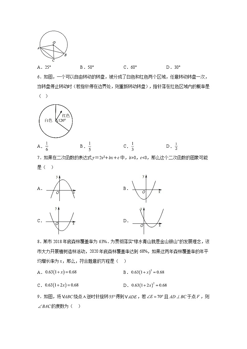 2023-2024学年吉林省白山市江源区九年级（上）学期期末数学试题（含解析）02