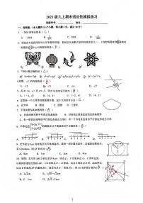 2024长郡双语九年级期末模拟考试数学试卷二解析版