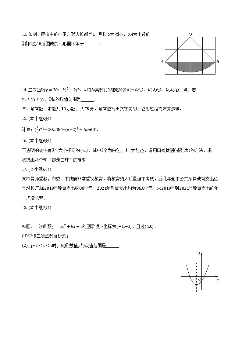2022-2023学年吉林省长春市博硕学校九年级（下）开学数学试卷（含解析）03