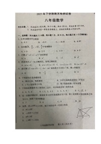 湖南省衡阳市城区2023-2024学年八年级上学期期末考试数学试题