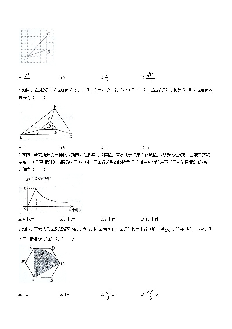 辽宁省葫芦岛市连山区2023-2024学年九年级上学期期末数学试题第2页