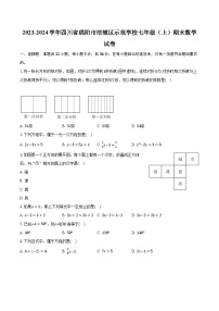 2023-2024学年四川省绵阳市涪城区示范学校七年级（上）期末数学试卷（含解析）