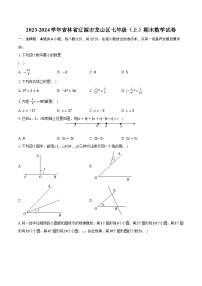 2023-2024学年吉林省辽源市龙山区七年级（上）期末数学试卷（含解析）