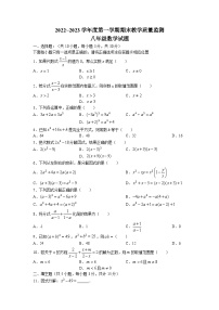 山东省济宁市鱼台县2022-2023学年八年级上学期期末数学试题(含答案)