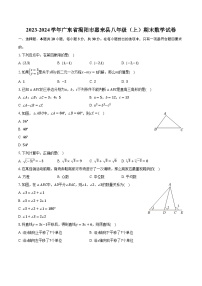 2023-2024学年广东省揭阳市惠来县八年级（上）期末数学试卷（含解析）