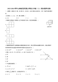 2023-2024学年云南省昆明重点学校九年级（上）期末数学试卷（含解析）