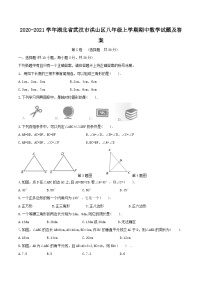 2020-2021学年湖北省武汉市洪山区八年级上学期期中数学试题及答案