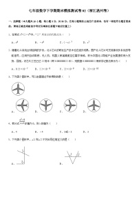 七年级数学下学期期末模拟测试卷模拟卷02（浙江温州卷）（原卷版+解析版）