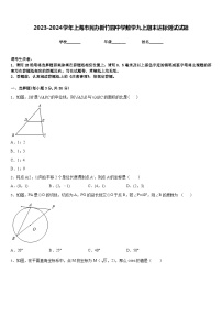 2023-2024学年上海市民办新竹园中学数学九上期末达标测试试题含答案