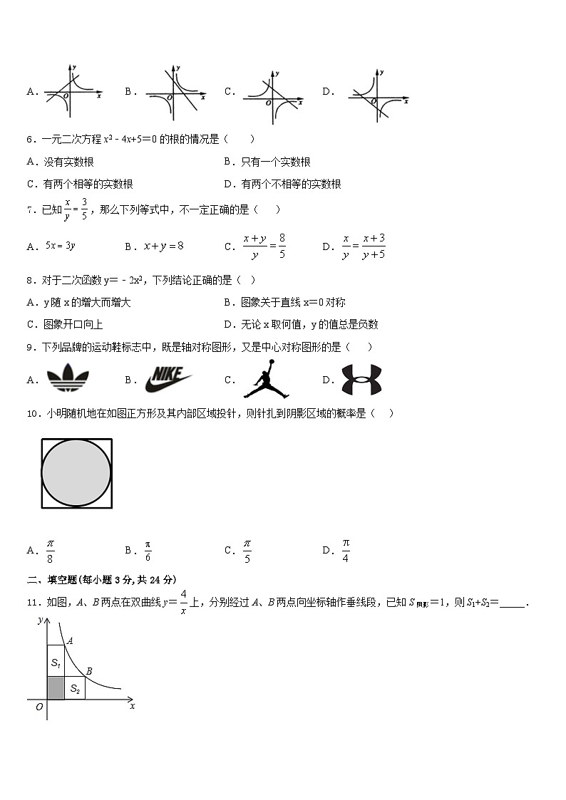 2023-2024学年上海市青浦区名校数学九上期末考试模拟试题含答案第2页
