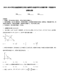 2023-2024学年云南省昆明市五华区云南师范大附属中学九年级数学第一学期期末考试模拟试题含答案