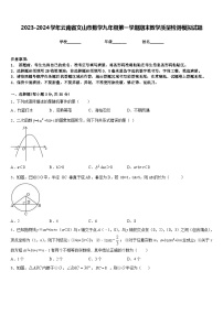 2023-2024学年云南省文山市数学九年级第一学期期末教学质量检测模拟试题含答案