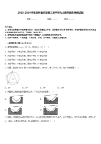 2023-2024学年吉林省农安县三宝中学九上数学期末预测试题含答案