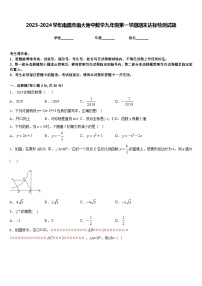 2023-2024学年南昌市南大附中数学九年级第一学期期末达标检测试题含答案