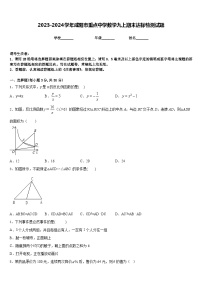 2023-2024学年咸阳市重点中学数学九上期末达标检测试题含答案