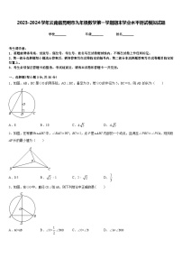 2023-2024学年云南省昆明市九年级数学第一学期期末学业水平测试模拟试题含答案