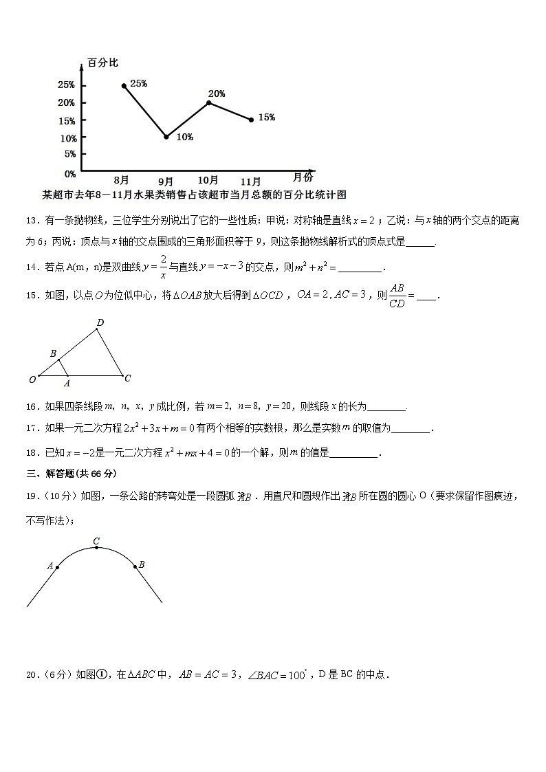 2023-2024学年北京市海淀区一零一中学九年级数学第一学期期末学业水平测试试题含答案03