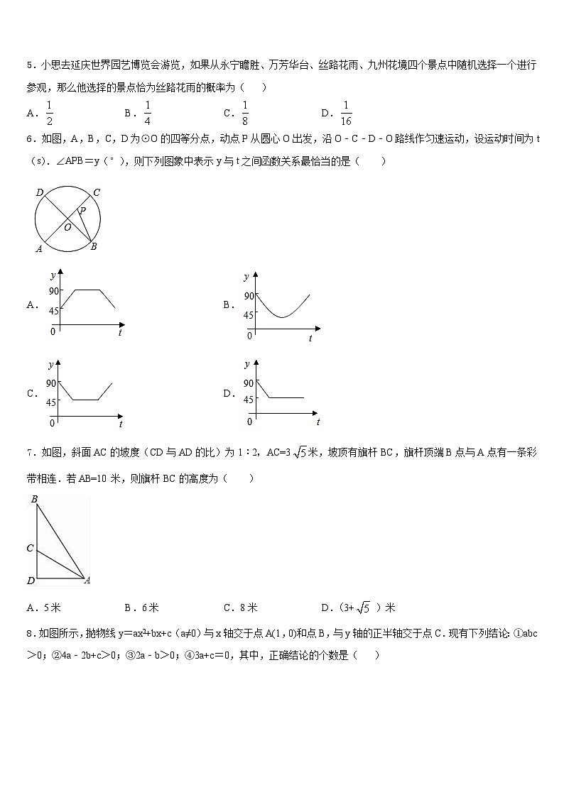 2023-2024学年吉林省白山市长白县九年级数学第一学期期末学业水平测试试题含答案第2页