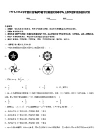 2023-2024学年四川省成都市青羊区树德实验中学九上数学期末检测模拟试题含答案