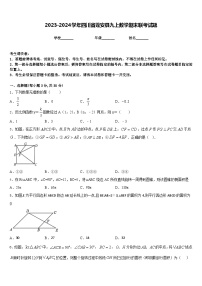 2023-2024学年四川省蓬安县九上数学期末联考试题含答案