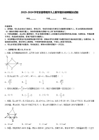 2023-2024学年安徽阜阳市九上数学期末调研模拟试题含答案