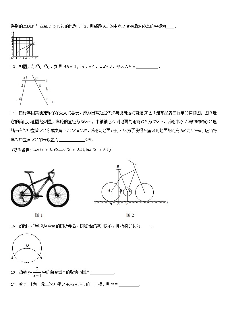 2023-2024学年安徽省安庆市外国语学校数学九上期末检测模拟试题含答案03