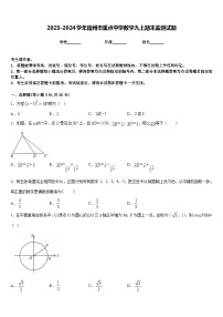 2023-2024学年宿州市重点中学数学九上期末监测试题含答案