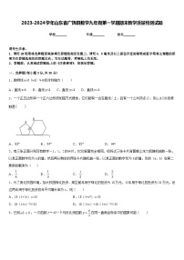 2023-2024学年山东省广饶县数学九年级第一学期期末教学质量检测试题含答案