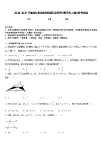 2023-2024学年山东省济南市钢城区实验学校数学九上期末联考试题含答案