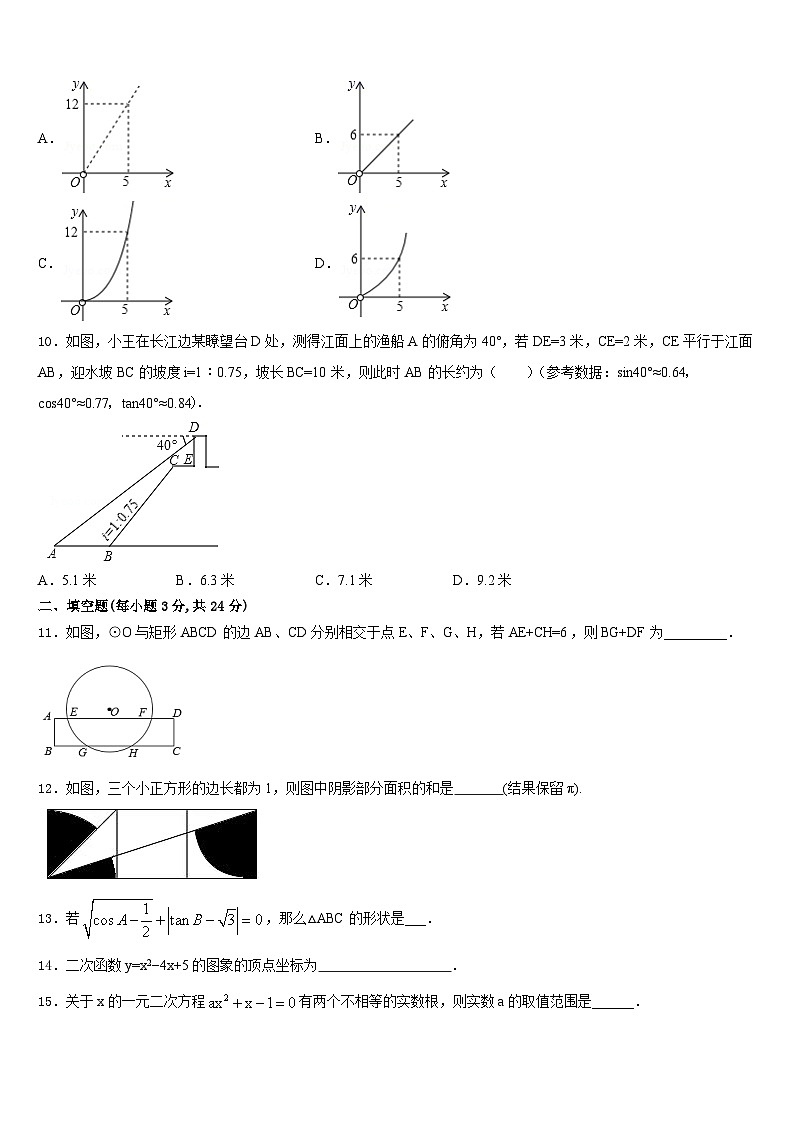 2023-2024学年山东省济南市莱芜区莲河学校九上数学期末综合测试试题含答案03