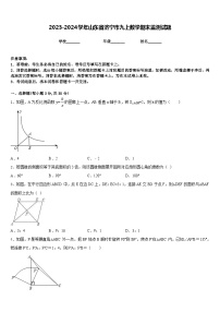 2023-2024学年山东省济宁市九上数学期末监测试题含答案