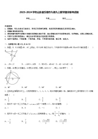 2023-2024学年山东省乐陵市九级九上数学期末联考试题含答案