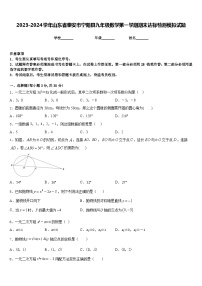 2023-2024学年山东省泰安市宁阳县九年级数学第一学期期末达标检测模拟试题含答案