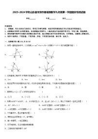 2023-2024学年山东省菏泽市郓城县数学九年级第一学期期末检测试题含答案