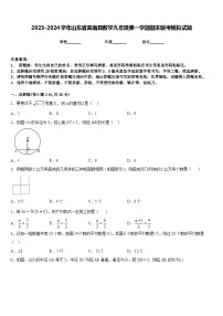 2023-2024学年山东省莒南县数学九年级第一学期期末联考模拟试题含答案