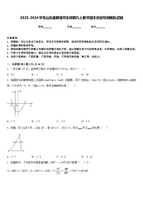 2023-2024学年山东省聊城市东阿县九上数学期末质量检测模拟试题含答案