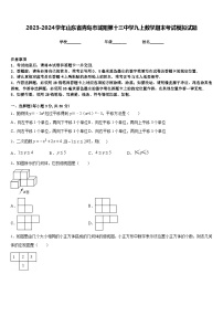 2023-2024学年山东省青岛市城阳第十三中学九上数学期末考试模拟试题含答案