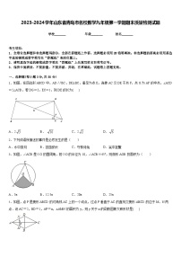 2023-2024学年山东省青岛市名校数学九年级第一学期期末质量检测试题含答案