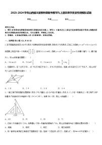 2023-2024学年山西省吕梁柳林县联考数学九上期末教学质量检测模拟试题含答案