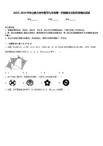 2023-2024学年山西大附中数学九年级第一学期期末达标检测模拟试题含答案